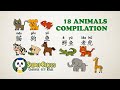 学中文-动物合辑 | Learn Chinese - 18 Animals Compilation | Aprender Chino - Recopilación de 18 animales