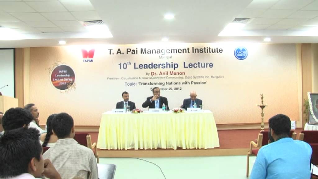 10th Leadership Lecture by Dr Anil Menon Part# 3/4