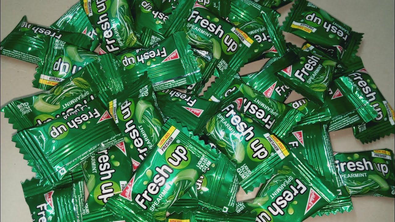Lots of bubble gums Chewing gums in mint flavor YouTube