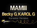 Becky G, KAROL G - MAMIII (Karaoke Version)