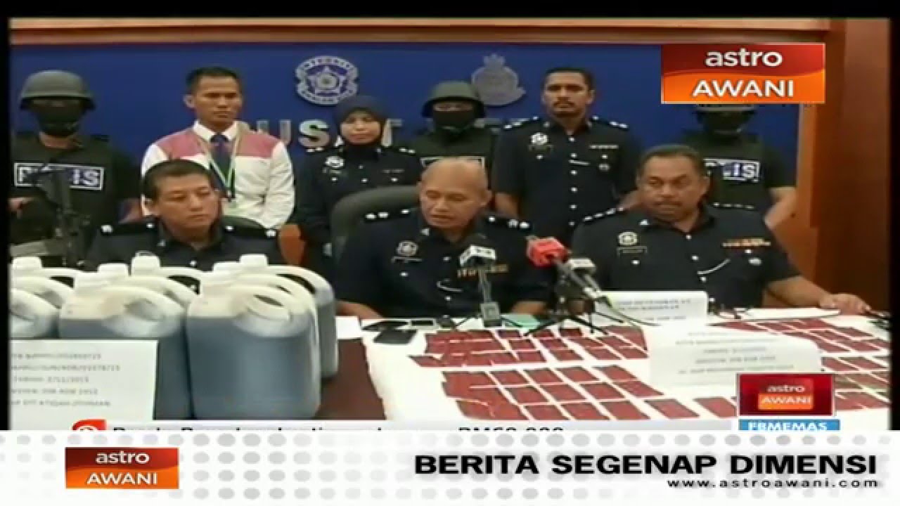 Polis Kelantan rampas pil Eramin 5 dan ubat batuk - YouTube