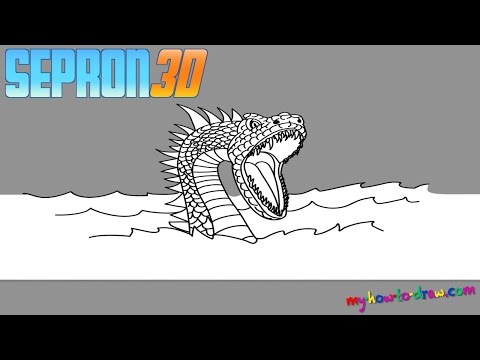 3D Trick Art - Beast Quest - Sepron the Sea Serpent - 3D Drawing Effect
