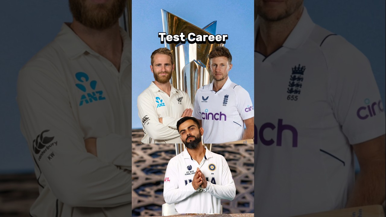 Kane Williamson vs Virat Kohli vs Joe Root in Test Career