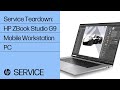 Removing & Replacing Parts | HP ZBook StudioG9 Mobile Workstation | HP Computer Service | HP Support