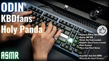 ✔ ODIN | Great Keeb for your Desk | Holy Panda switches | Keyboard Chilling & Typing ASMR 10mins