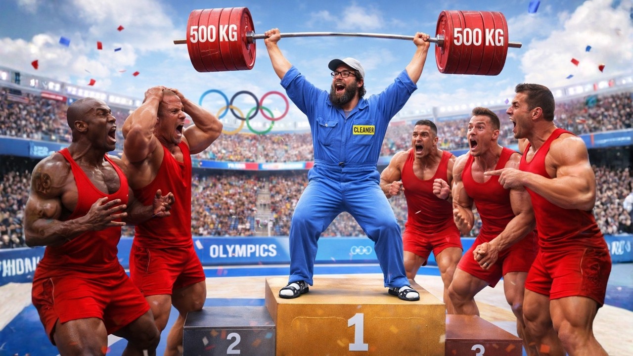 From Janitor To Olympic Champion In 10 Seconds 😳 | Anatoly Gym Pranks