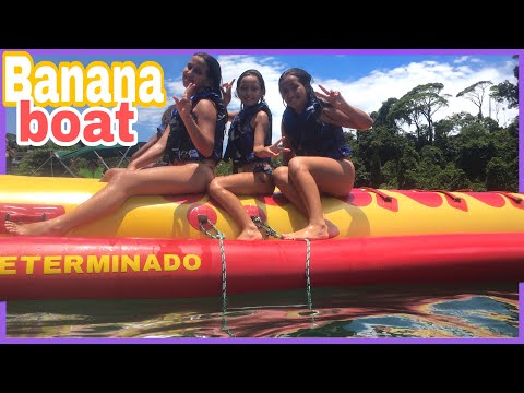 PASSEIO DE BANANA BOAT no ALTO MAR 😱