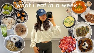 WHAT I EAT IN A WEEK as a college student living alone (lots of korean food)