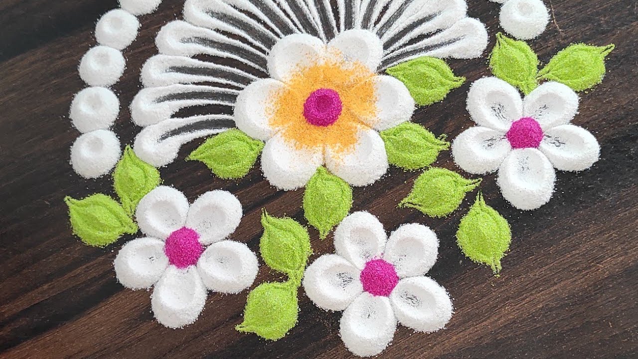 2 Daily Small Rangoli Designs. Easy Daily Use Rangoli Designs. Daily ...