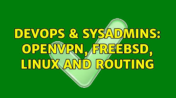 DevOps & SysAdmins: Openvpn, FreeBSD, Linux and routing (2 Solutions!!)