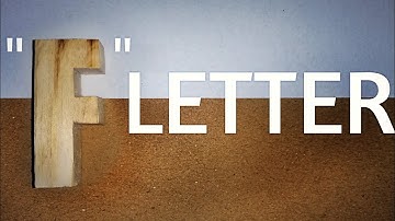 Wooden Letter  | " F " Cutting Using SCROLL SAW Episode -23