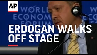 Turkish PM Erdogan walks off stage in clash over Gaza