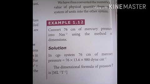 11th Physics Lesson 1 Example 1.12 SCERT