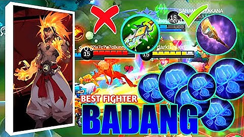 BADANG NEW INSANE HYBRID DAMAGE COMBO BUILD ! TOP GLOBAL BADANG BUILD! MLBB