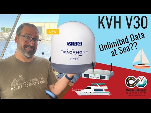 KVH V30 - Affordable Unlimited Internet At Sea? New Mobile Satellite Internet Option