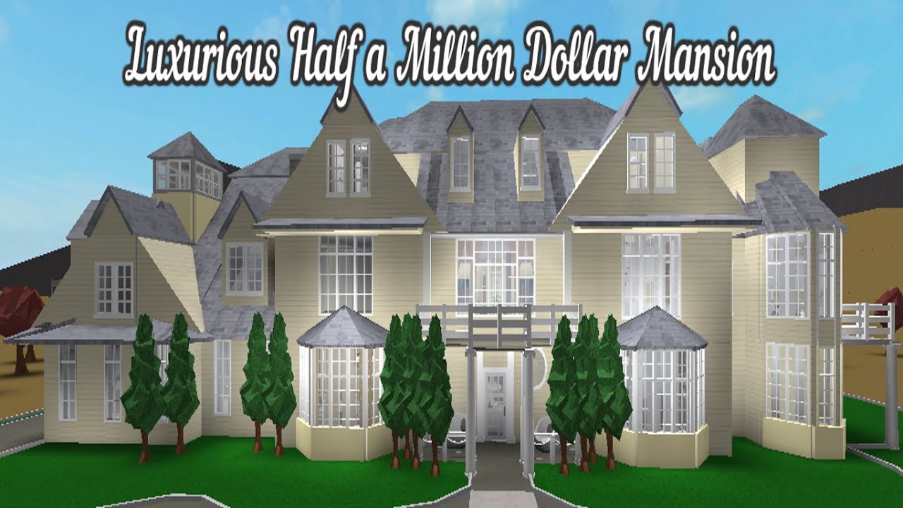 Luxurious Half A Million Dollar Mansion Bloxburg Tour Youtube