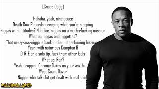 Dr. Dre - The Chronic (intro) ft. Snoop Dogg (Lyrics)