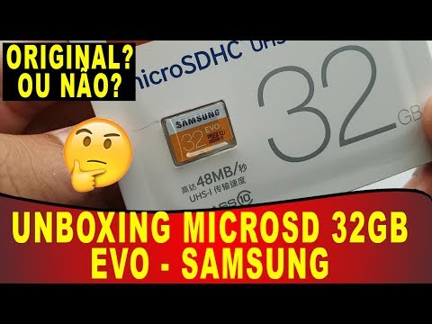 Unboxing Cartão MicroSD 32 GB EVO Samsung Gearbest + Dica Cartão original ou não Unboxing Cartão MicroSD 32 GB EVO Samsung Gearbest + Dica Cartão original ou não