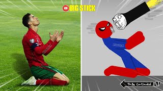 8 Min Real Football vs Stickman | Stickman Dismounting funny moments | Best Falls #59