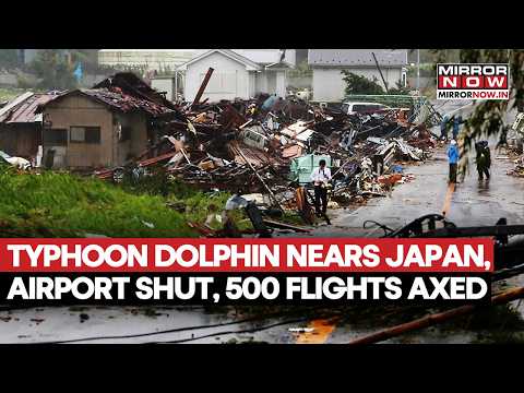 Video Typhoon Dolphin Nears Japan, Airport Shut, 500 Flights Cancelled, 260,000 Evacuated | Watch