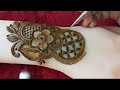 Very beautiful unique floral henna design for back hand  latest full hand floral henna tutorial