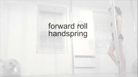 forward roll handspring (advanced pole dance move)