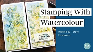 Stamping With Watercolours