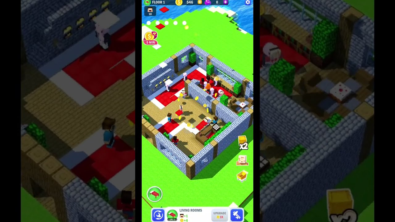 Tower Craft 3D (Floor 1) Block Building Android Gameplay