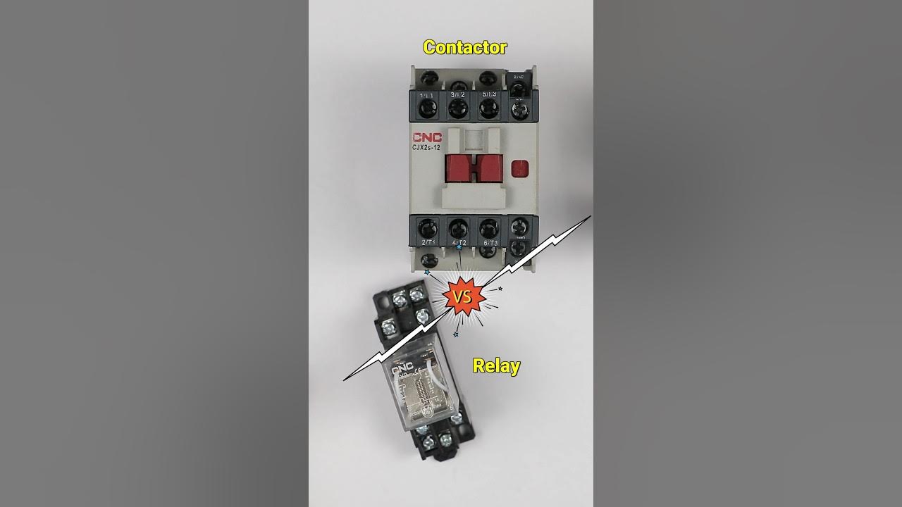 contactor vs relay interview Question ElectricalTechnician YouTube