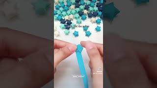 Here's how to make origami star paper star ⭐️ slow & easy tutorial ✨ #paperstar #origamistar #craft