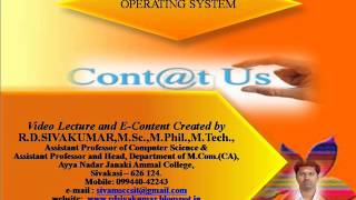 OPERATING SYSTEMS-R.D.SIVAKUMAR