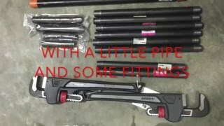 DIY Pipe shelves DIY Pipe shelves With some pipe from Home Depot and three shelve boards added a lot of storage space in our garage. I used all ...