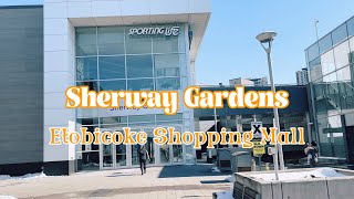 Прогулка по торговому центру Sherway Garden Mall - Etobicoke, Торонто, Онтарио