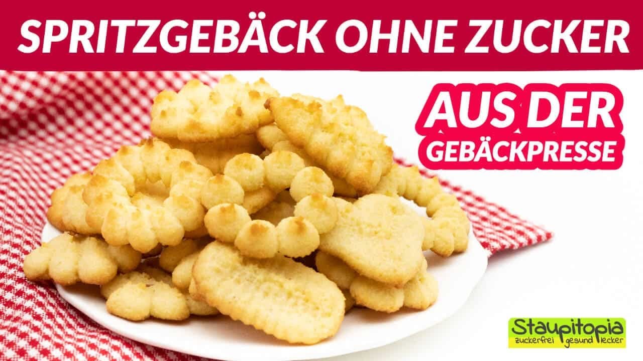 Spritzgebäck ohne Zucker selber machen - ein einfaches Rezept für die Gebäckpresse
