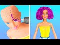 RAMBUT KERITING DARI PULPEN 3D buat BONEKAMU || Kerajinan Imut VS Kiat Kardus ala 123GO! CHALLENGE