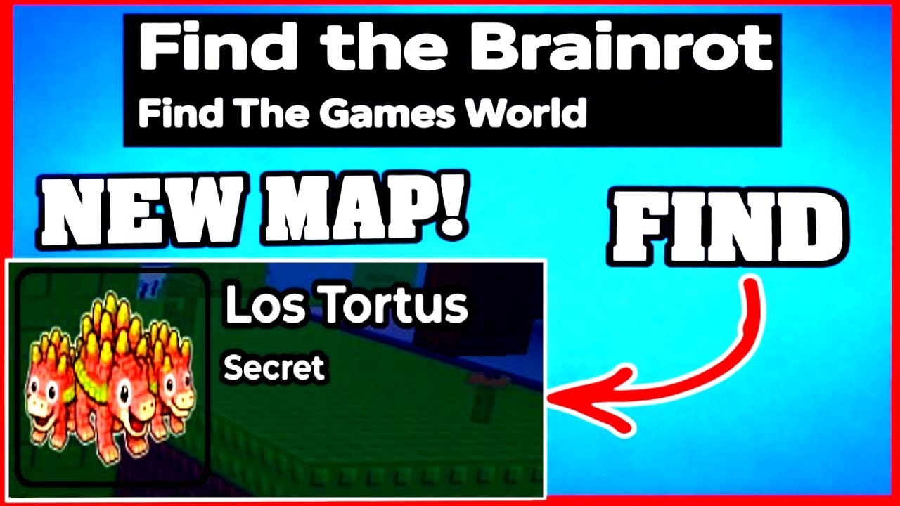 How To Find LOS TORTUS in FIND THE BRAINROT ROBLOX [NEW MAP] [UPDATE] [walkthrough]