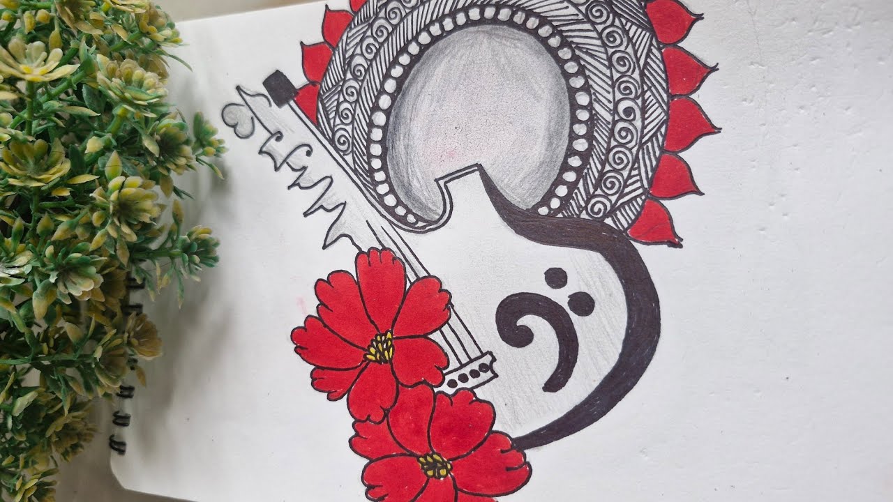 Mandala guitar 🎸 😍 🎨 #art #live - YouTube