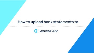 How to Scan Bank Statements in Genieaz Acc