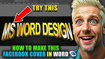 How To Make This 3D TEXT FACEBOOK COVER In WORD (TRY THIS)