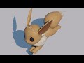 (2020) Eevee Test Idle and Walk Animation Based off of Pokemon Mystery Dungeon