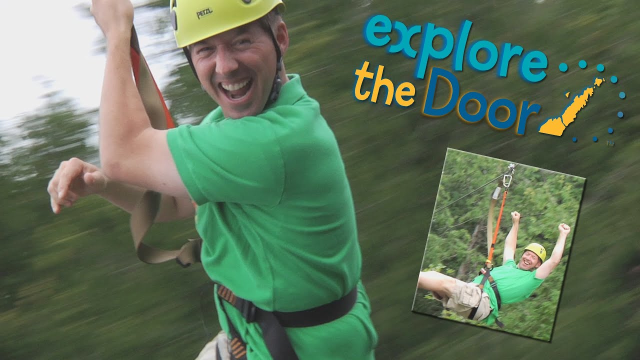 Zip Lining Through Door County Door County Wi Travel Show Youtube