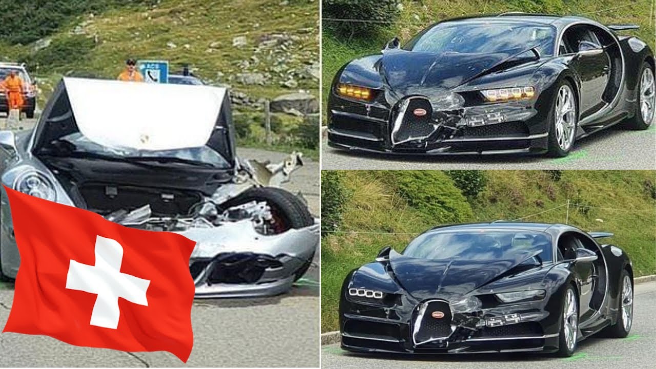 Bugatti Chiron And Porsche 911 Cabriolet Crash Youtube