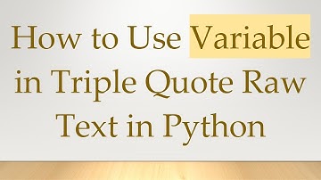 How to Use Variable in Triple Quote Raw Text in Python