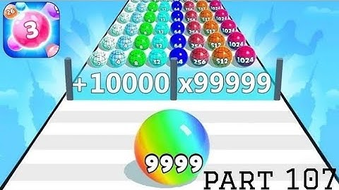 Ball Run 2048 - Gameplay Walkthrough Tutorial Levels (iOS, Android NinjaX YT is live! part - 107