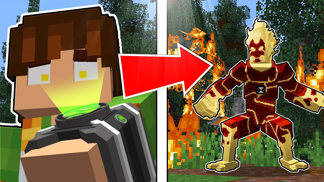 ENCONTREI o OMNITRIX do BEN 10 no MINECRAFT!