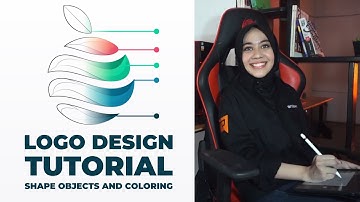 MODERN GRADIENT COLORFUL LOGO - STEP BY STEP BASIC TUTORIAL - CORELDRAW 2018