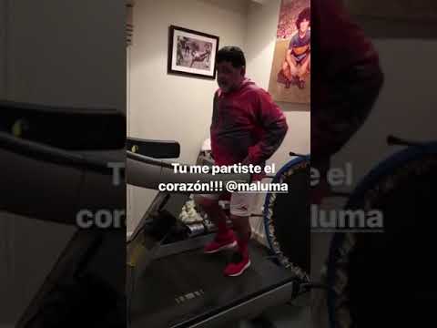 VIDEO - Maradona si allena a ritmo di musica