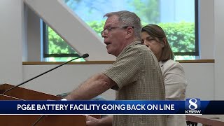 PG&E plans to restart battery facility amid community safety concerns