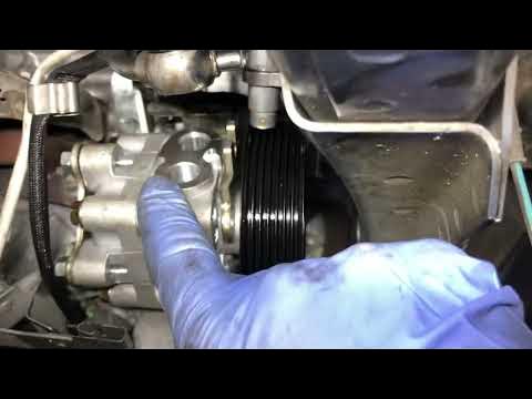 Nissan Murano power steering pump - YouTube