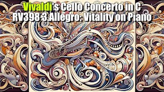 Vivaldi's Cello Concerto in C RV398 3.Allegro: Vitality on Piano